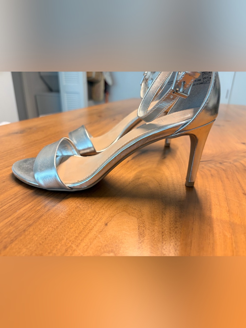 Silver Strap Heel - 3”